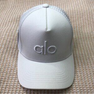 🌟NWT ALO Yoga Premium District Trucker Hat | Crisp White Athleisure Snapback🌟